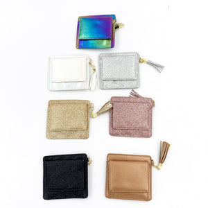 Glitter Card Holder with pocket