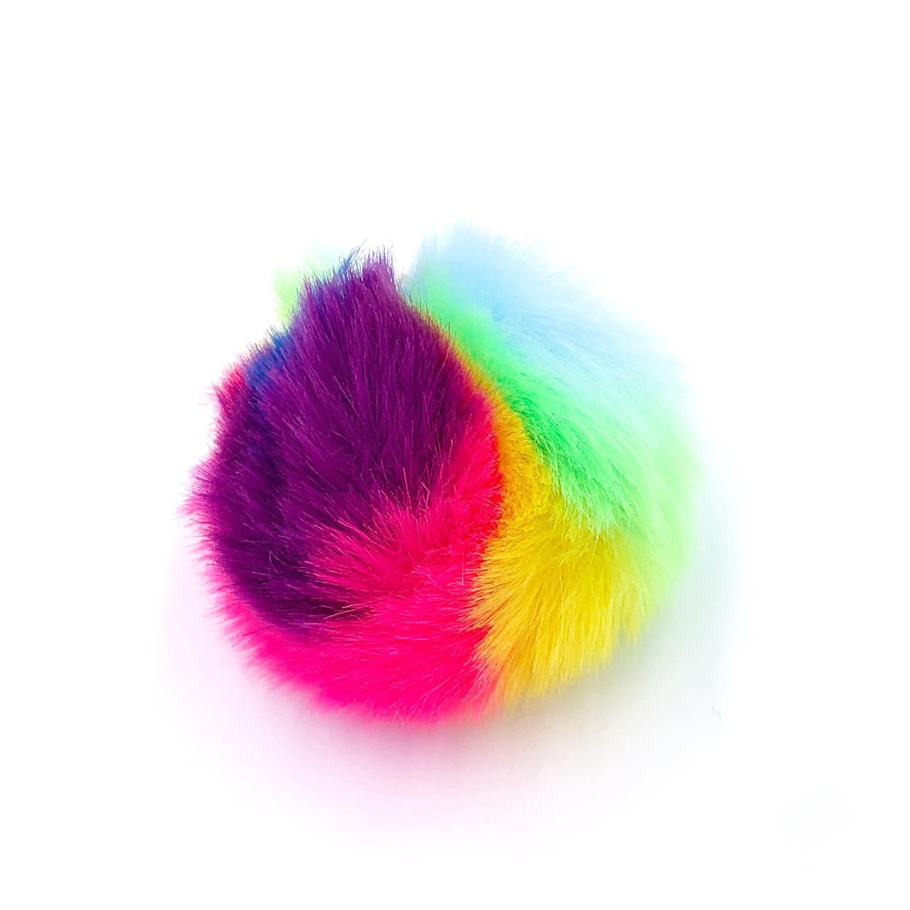 Tie Dye Pom Keychain