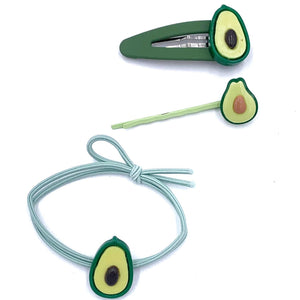 Avocado Hair Clip Set