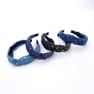 Denim Look Star Headband