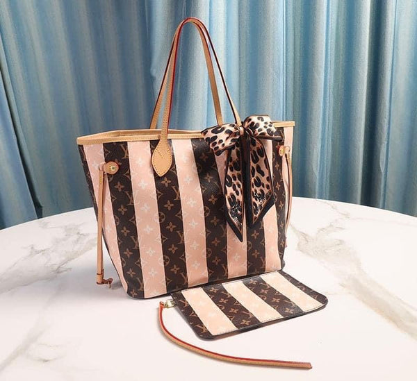 Stripped hand bag