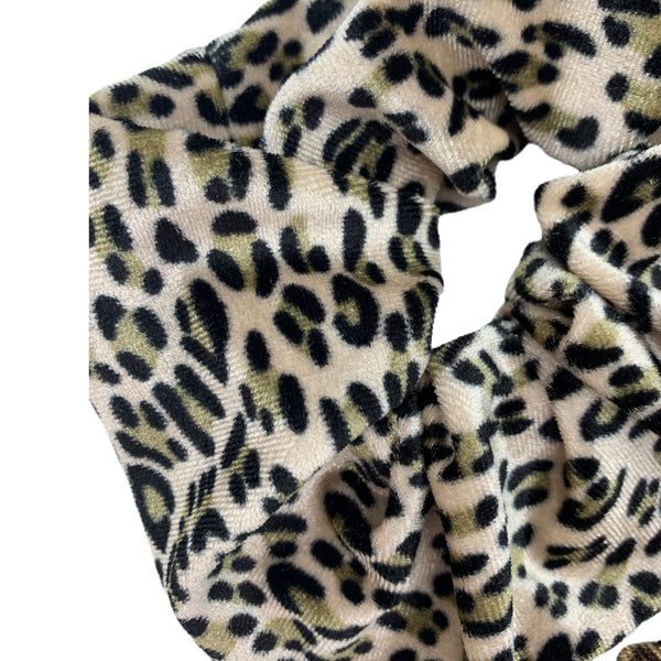 Cheetah Velvet Scrunchie