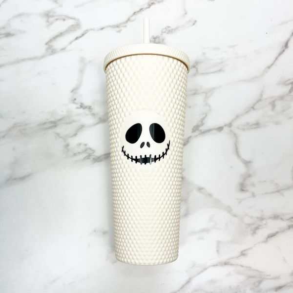 White studded Christmas tumbler