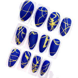 Splatter Matte Nail Art Press On Nails