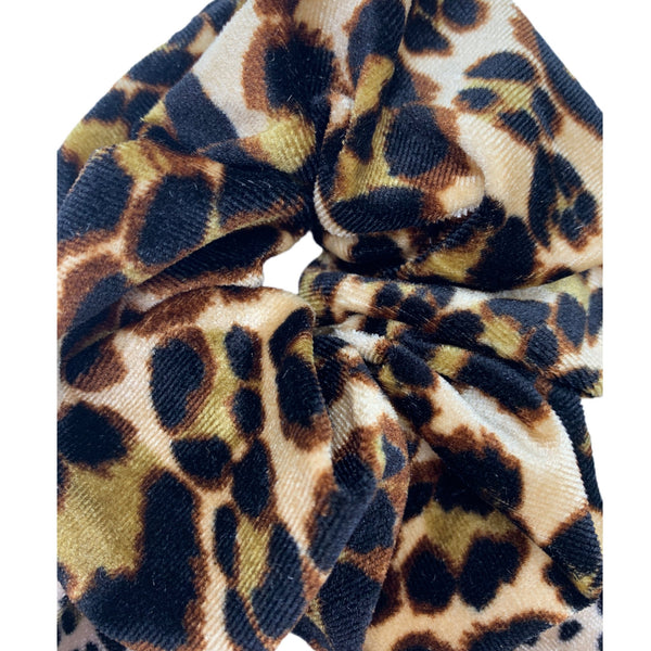 Cheetah Velvet Scrunchie