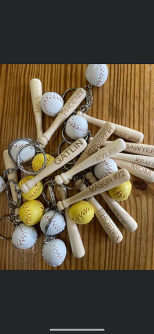 Baseball keychain