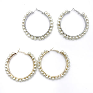 Pearl Hoops