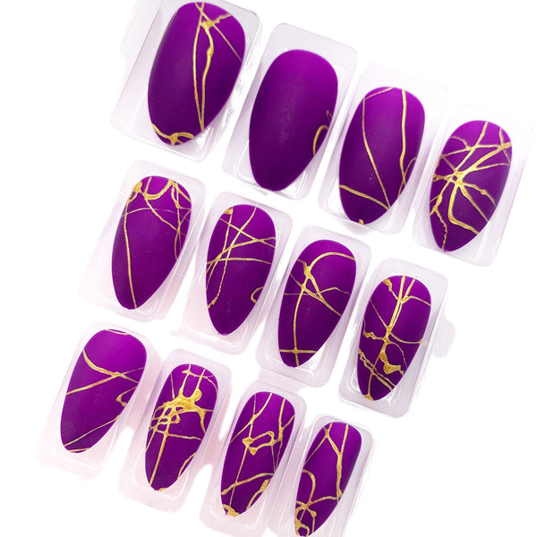 Splatter Matte Nail Art Press On Nails