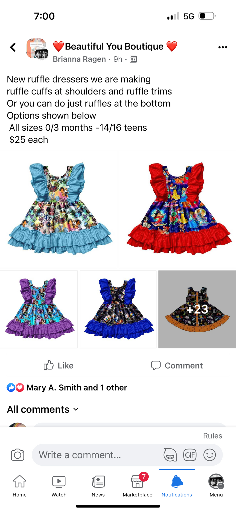 Pre order dresses