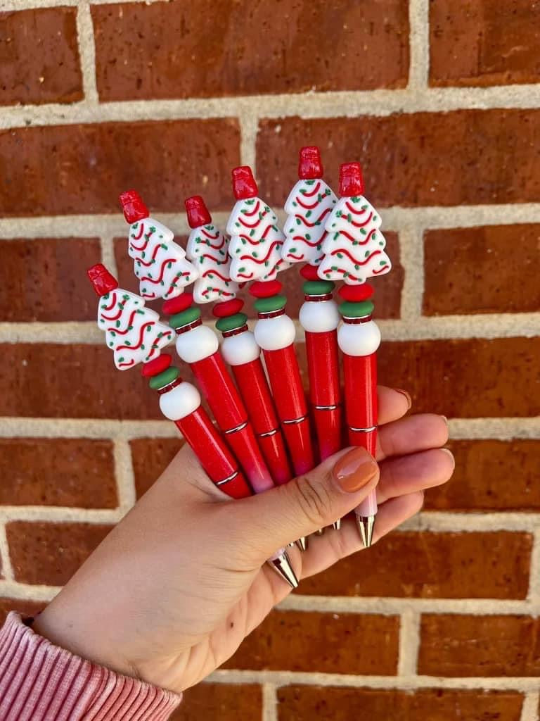 Christmas tree pens