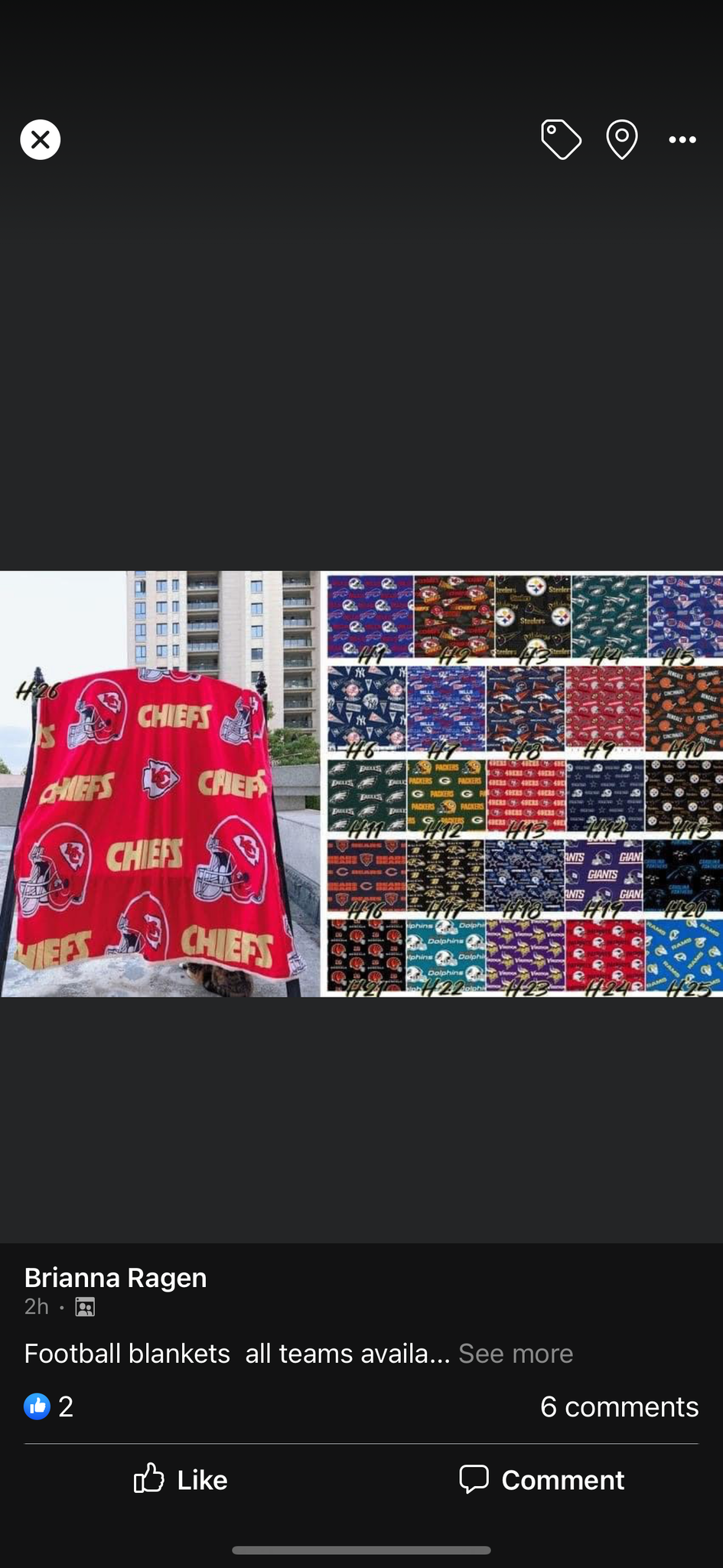 Sports blankets