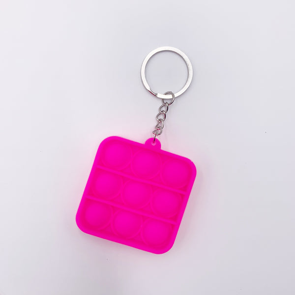 Waffle Square Pop it Keychain