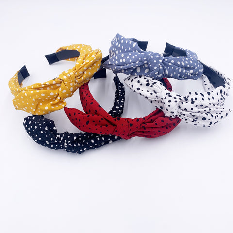 Polka Dot Bow Headband