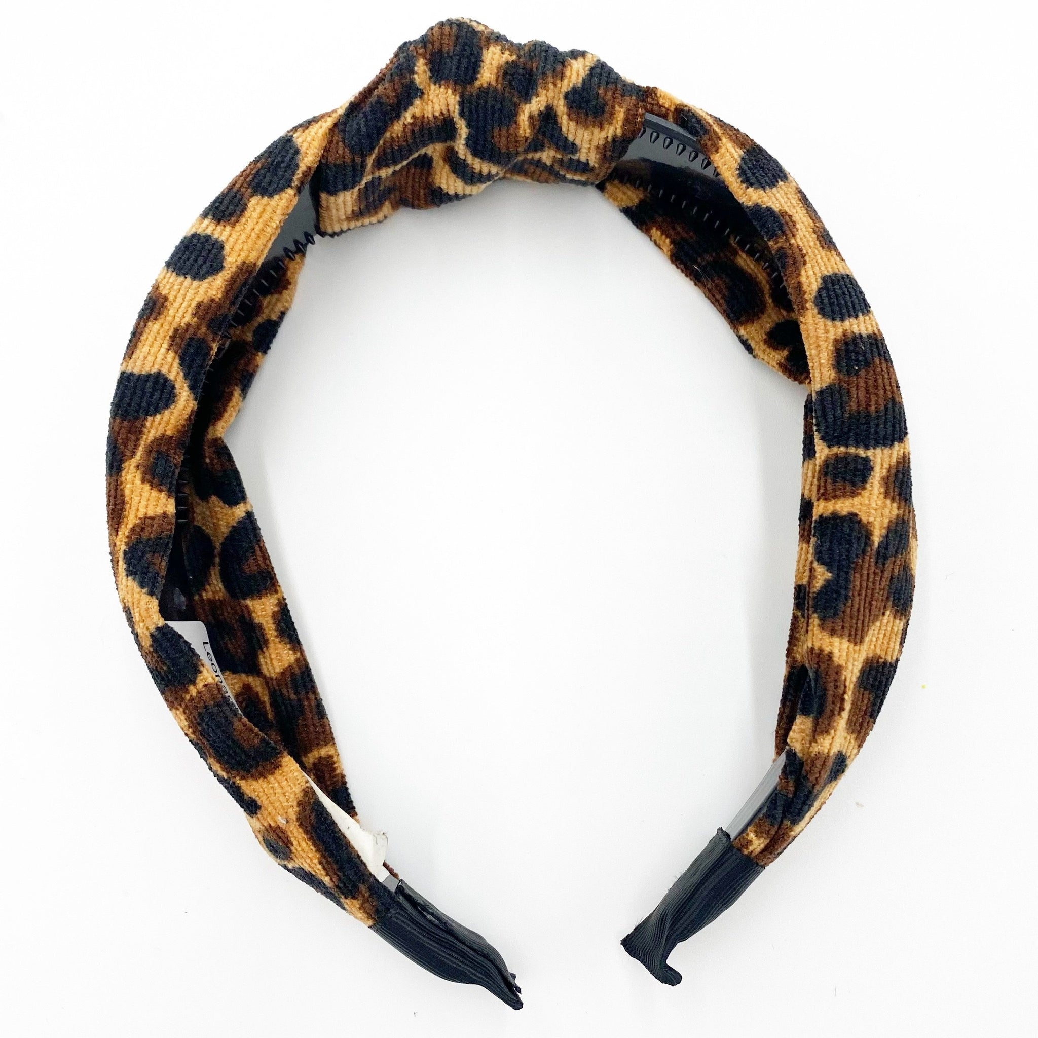 Leopard Corduroy headband