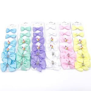 Solid Unicorn Bow 6 Piece