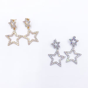 Double Star Earrings