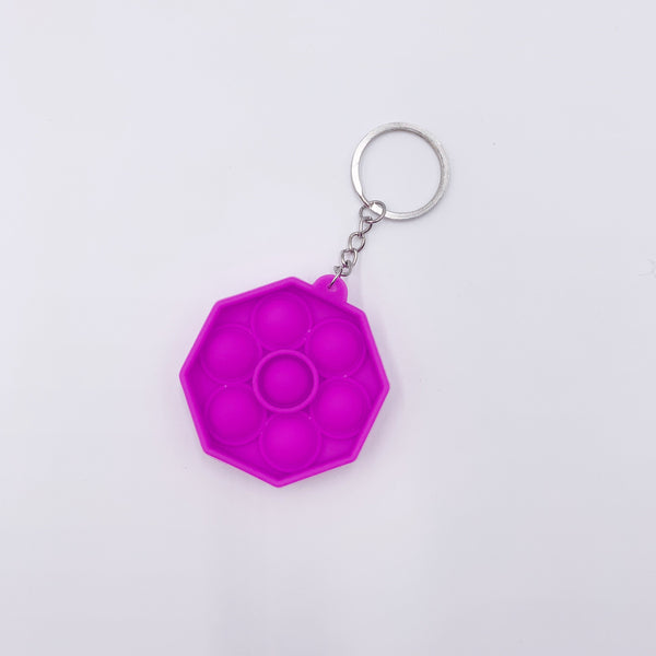 Octagon Pop it Keychain