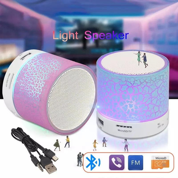 Light up spring speaker