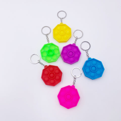 Octagon Pop it Keychain