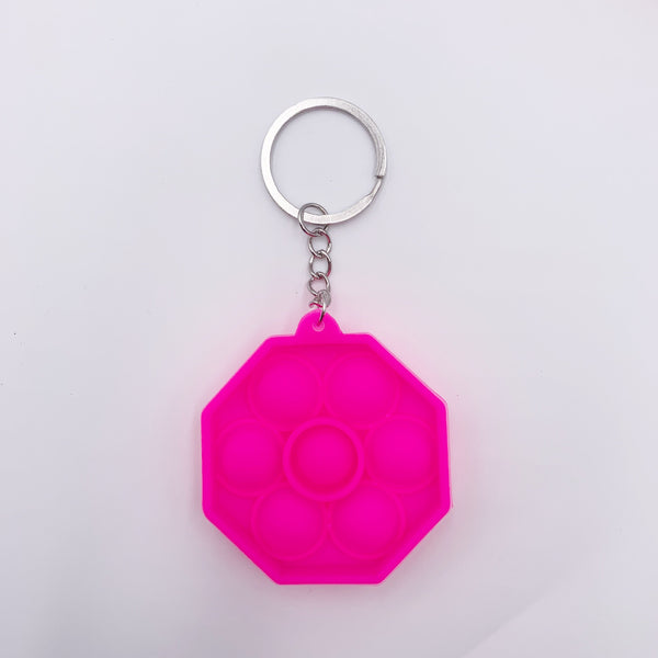 Octagon Pop it Keychain