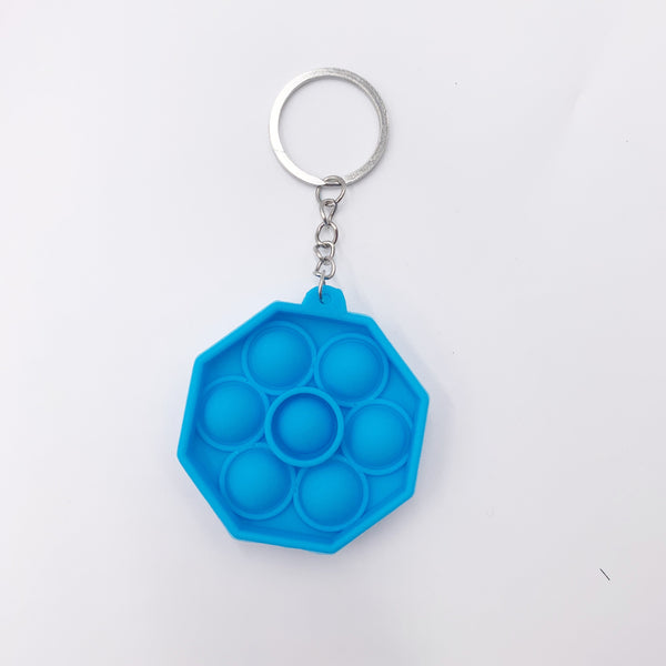 Octagon Pop it Keychain