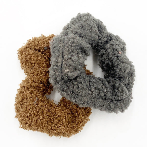 Sheep Fuzz Scrunchie 2 Pack