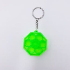 Octagon Pop it Keychain