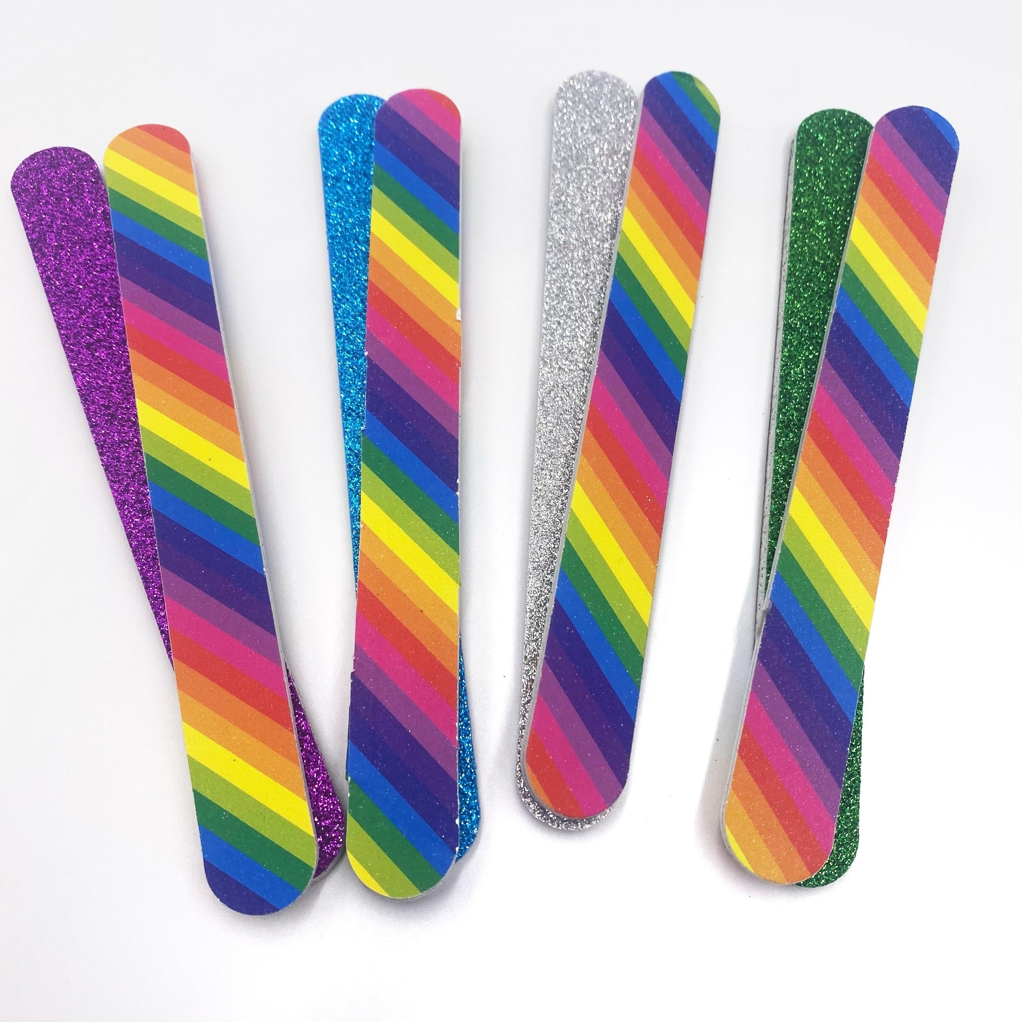 Glitter and Stripe Nail File